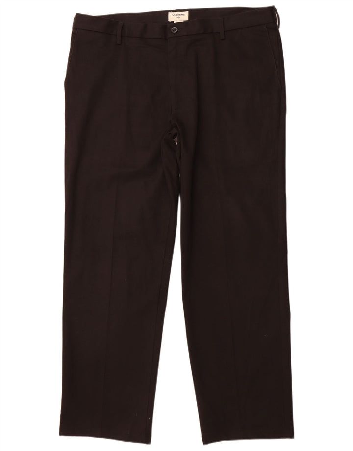 DOCKERS Pantalón chino recto para hombre W40 L32 Algodón negro