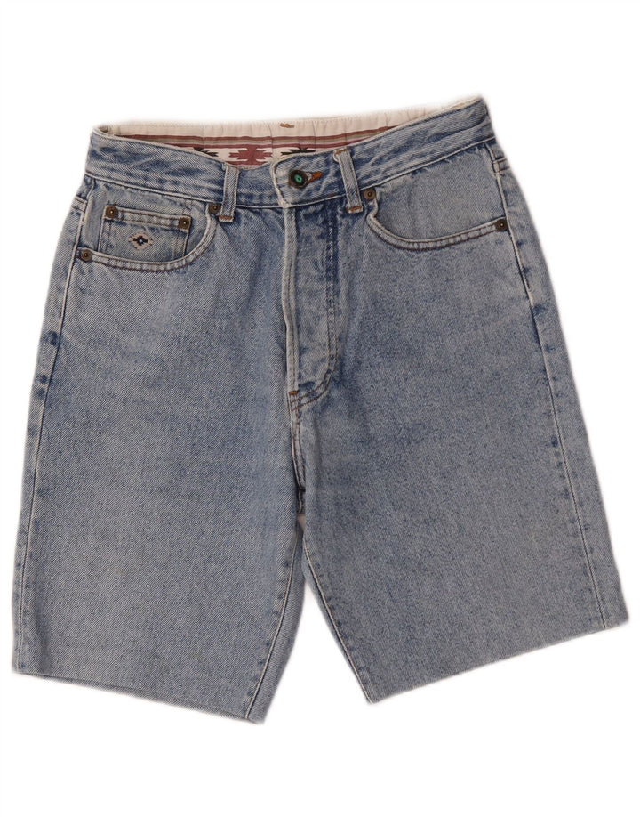 Vintage Mujer Denim Shorts W26 Pequeño Azul