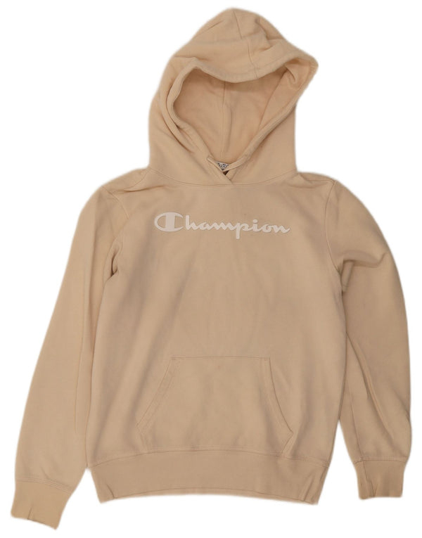 Champion Sudadera con capucha gráfica para mujer Reino Unido 14 Algodón beige medio