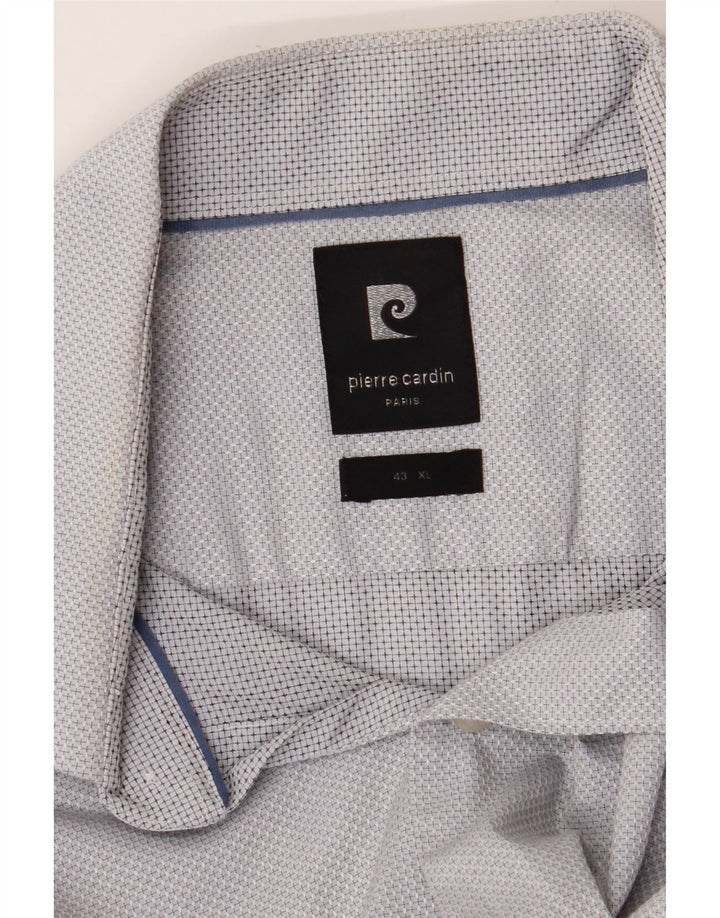 PIERRE CARDIN Camisa Hombre Talla 43 XL Azul Moteado