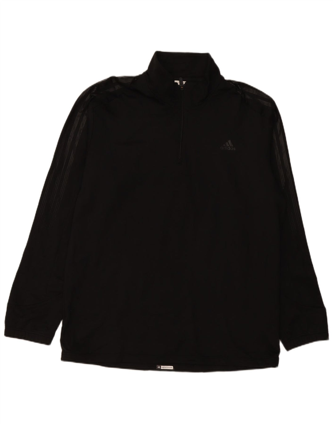 ADIDAS Hombre Climawarm Zip Neck Sudadera Jumper XL Negro Poliéster