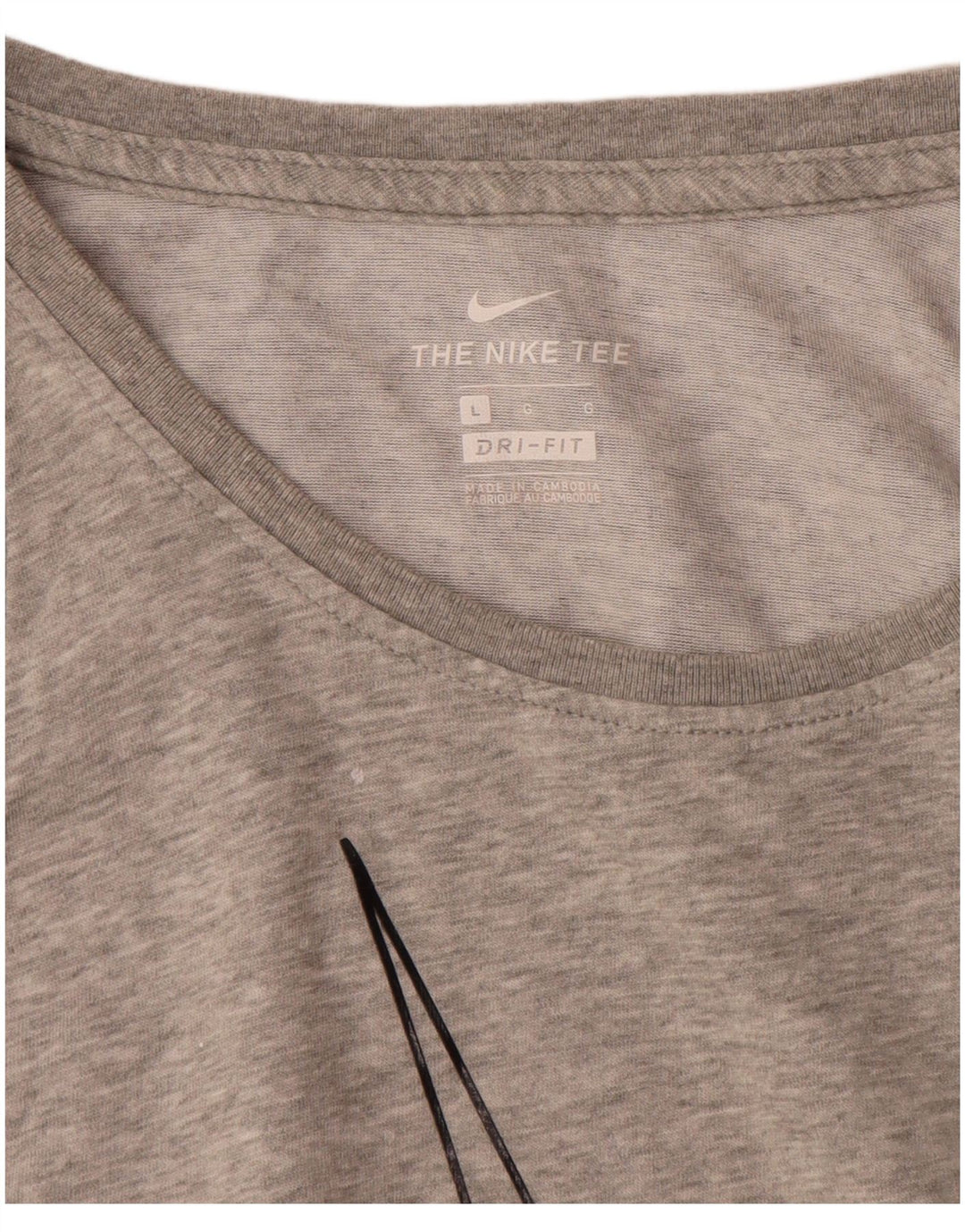 Nike Camiseta sin mangas Dri Fit Graphic para hombre, talla grande, algodón gris