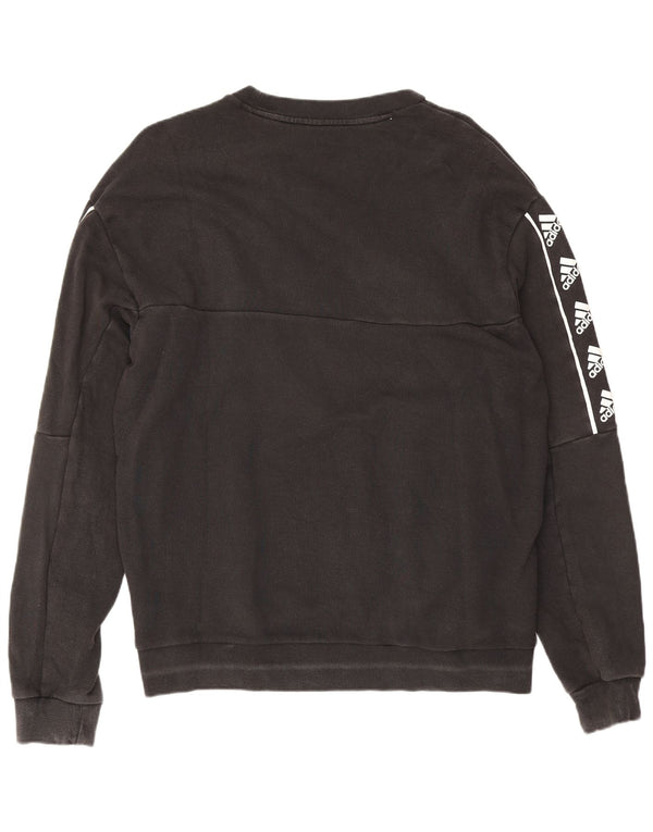 Adidas Hombre Sudadera Gráfica Jumper Medium Negro Algodón