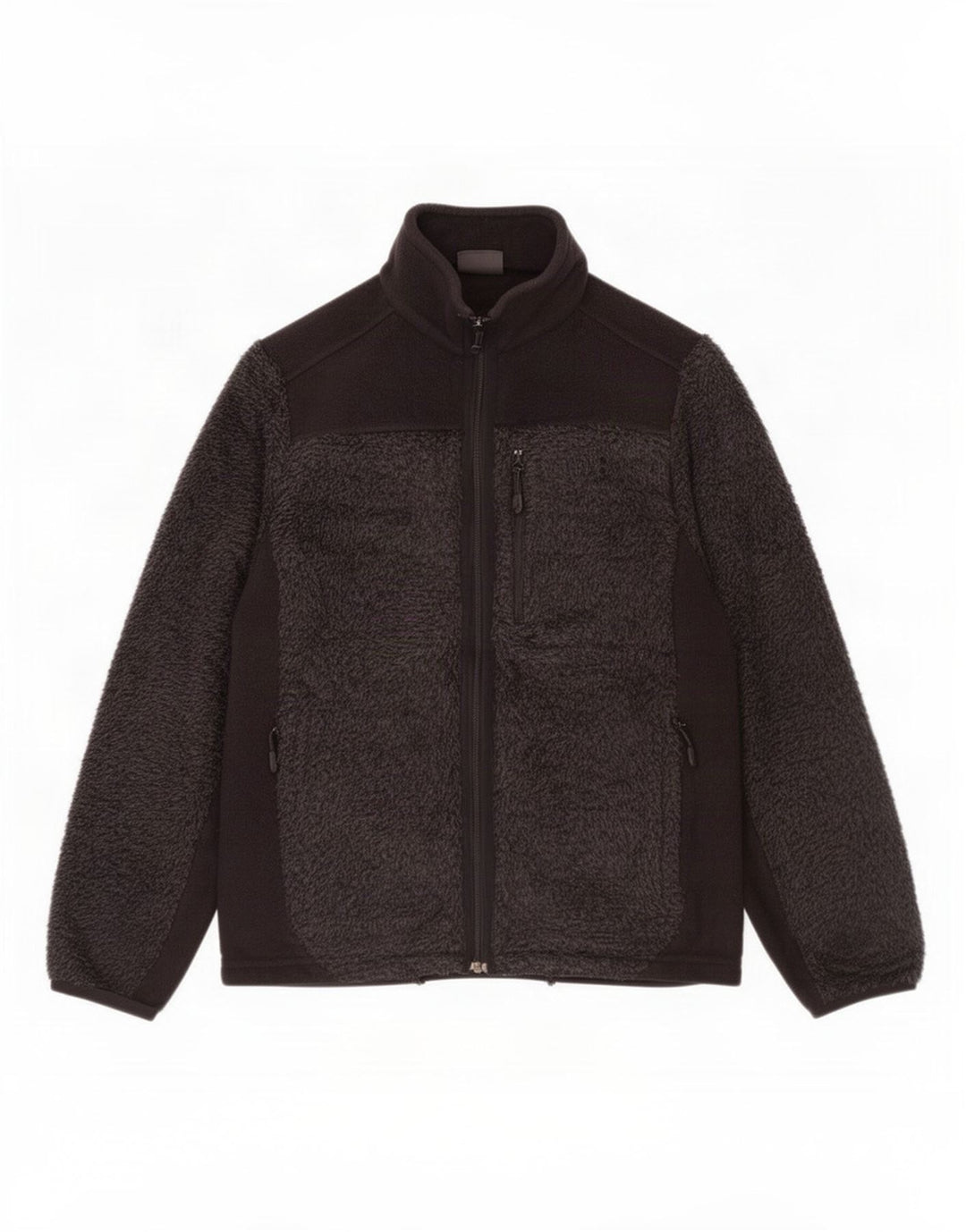 Jack Wolfskin Chaqueta polar para hombre UK 38 Small Negro Poliéster