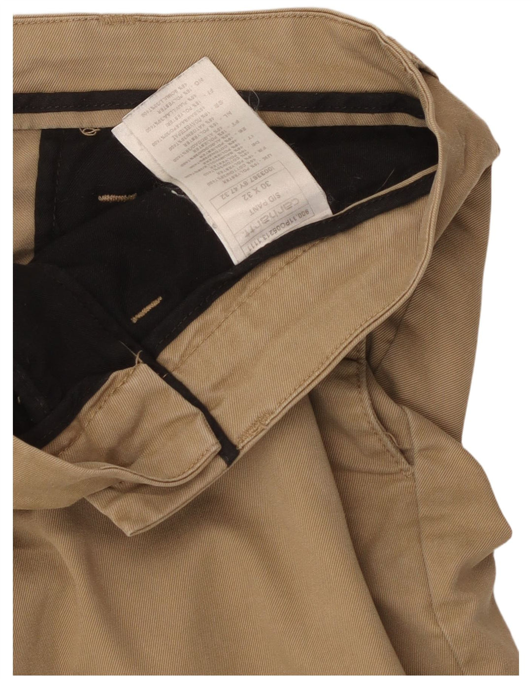 Carhartt Mens Slim Chino Pantalones W30 L32 Poliéster Beige