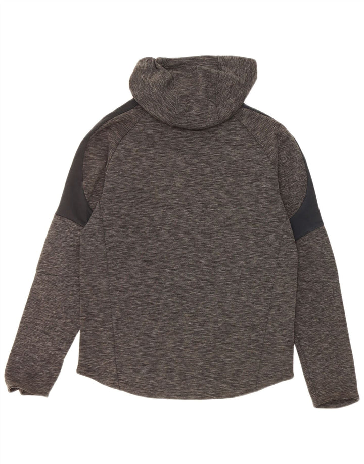Puma Hombre Sudadera Con Capucha Jersey De Algodón Moteado Gris Medio