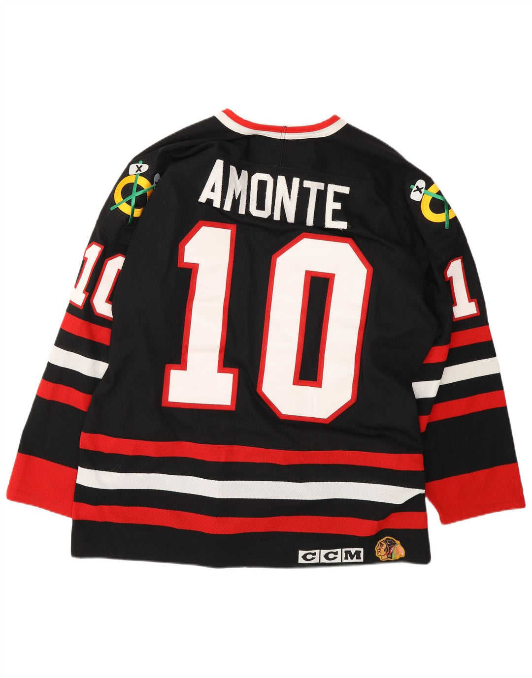 CCM NHL Chicago Blachawks Tonny Amonte 10 - Camiseta para hombre, talla grande, color negro