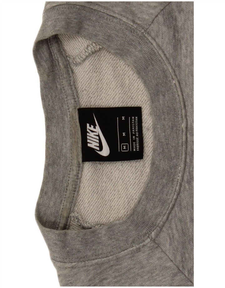 Nike - Sudadera gráfica para mujer, talla 40, algodón gris medio