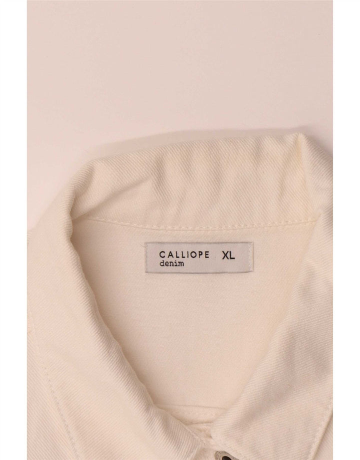Calliope Chaqueta Vaquera para Mujer UK 40 XL Blanco