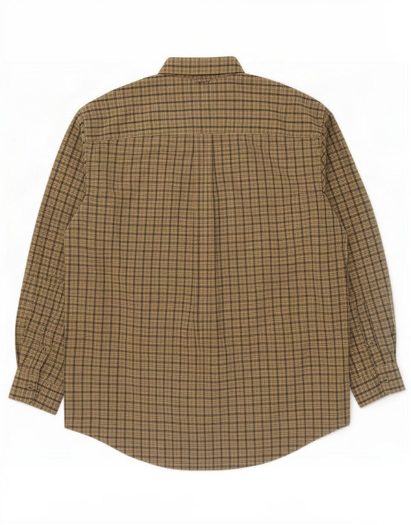 Camisa Timberland Hombre Grande Caqui A Cuadros De Algodón
