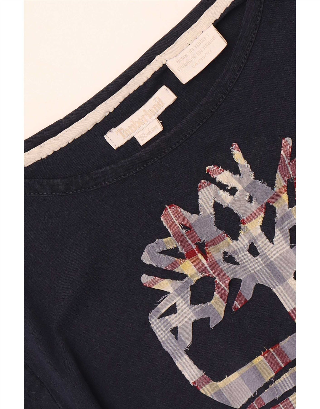 Timberland Camiseta gráfica para mujer Top UK 12 Medium Azul marino