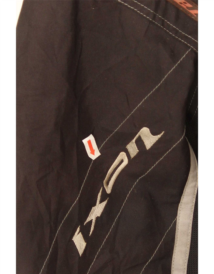 Ixon Chaqueta de motociclista para hombre con gráfico Racer UK 38 Mediano Negro Poliéster
