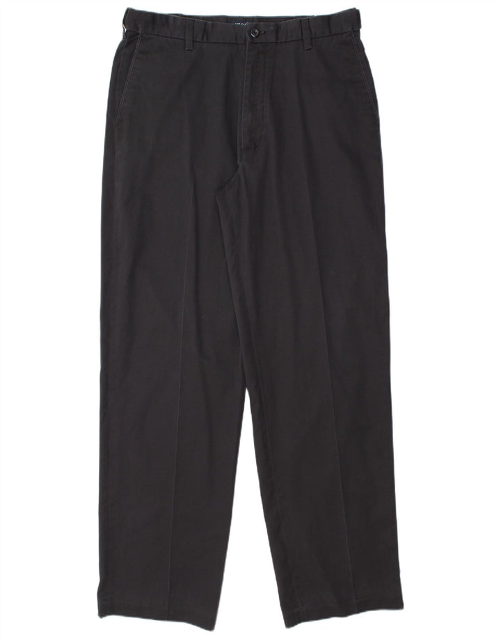 IZOD Pantalón chino recto para hombre W34 L34 Algodón azul marino