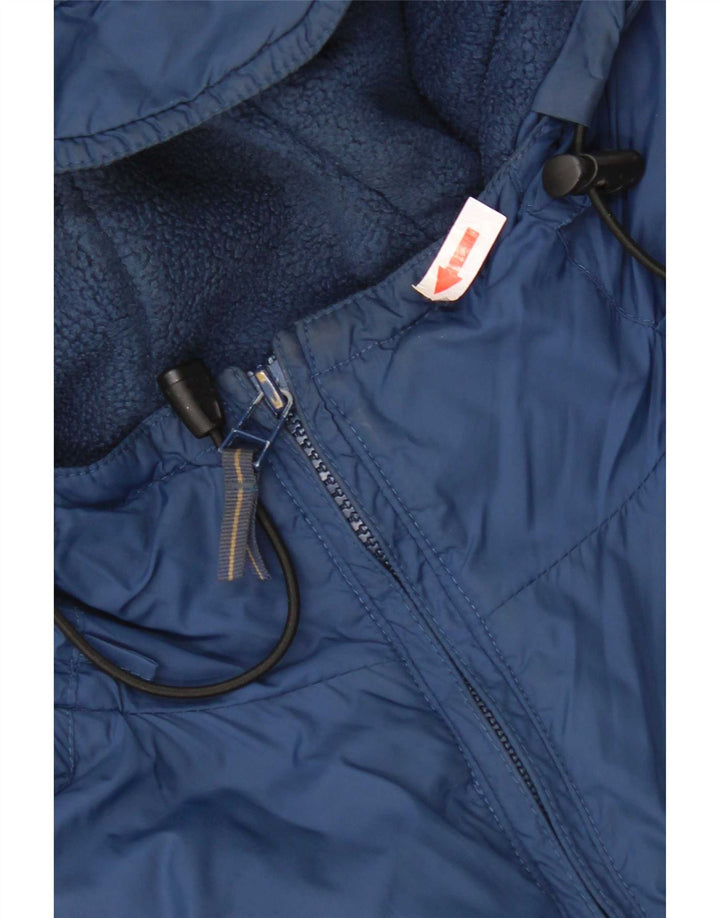 Puma Chaqueta cortavientos con capucha para hombre UK 40 Large Azul marino