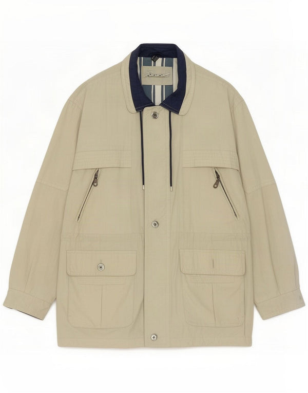 C&A Chaqueta utilitaria holgada para hombre UK 36 Small Beige