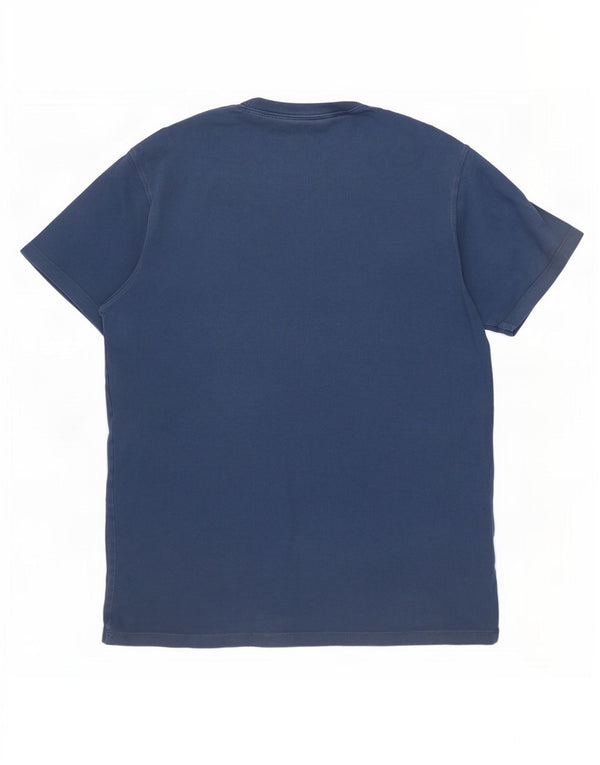 Guess Camiseta gráfica de ajuste regular para hombre Top grande de algodón azul marino