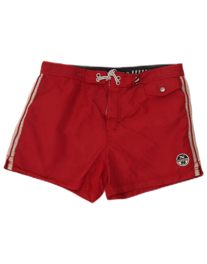 North Sails Hombre Bañador Gráfico Mediano Rojo Poliamida
