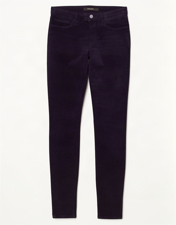 J Brand Pantalones casuales de terciopelo ajustados para mujer W29 L30 Algodón púrpura