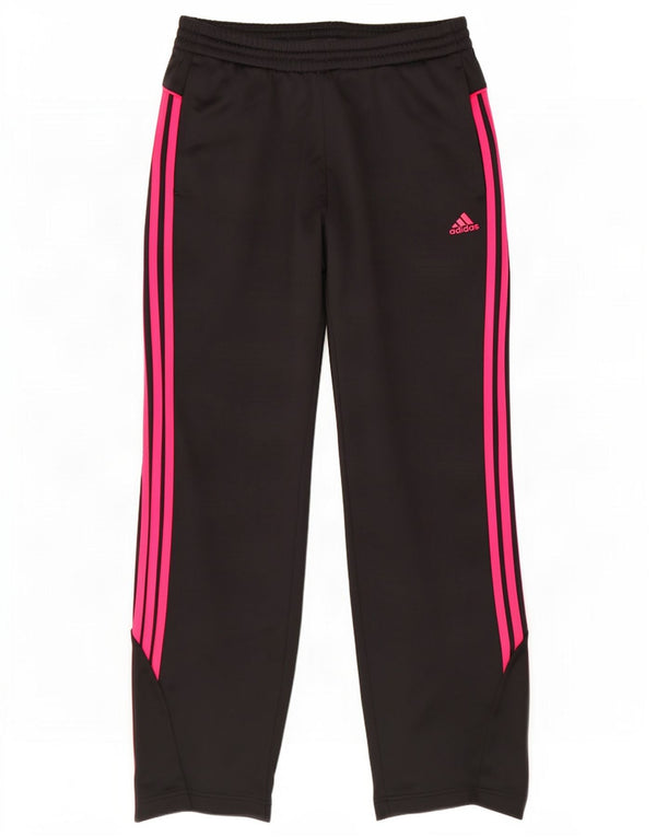 Adidas Pantalones de chándal para mujer UK 8/10 Small Negro Poliéster