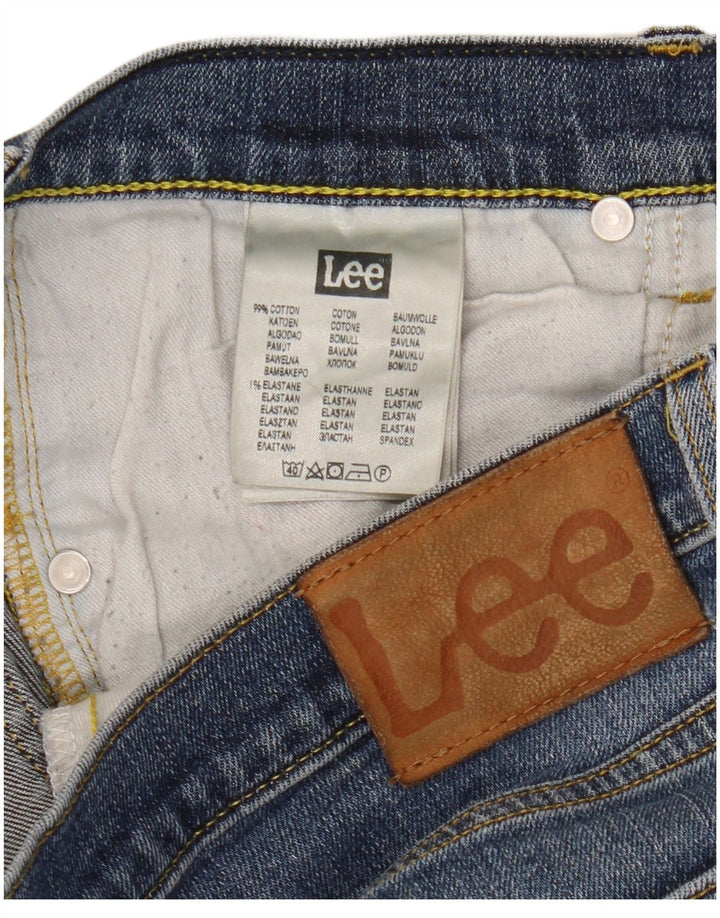 Vaqueros Lee Daren Straight para Mujer W34 L30 Algodón Azul