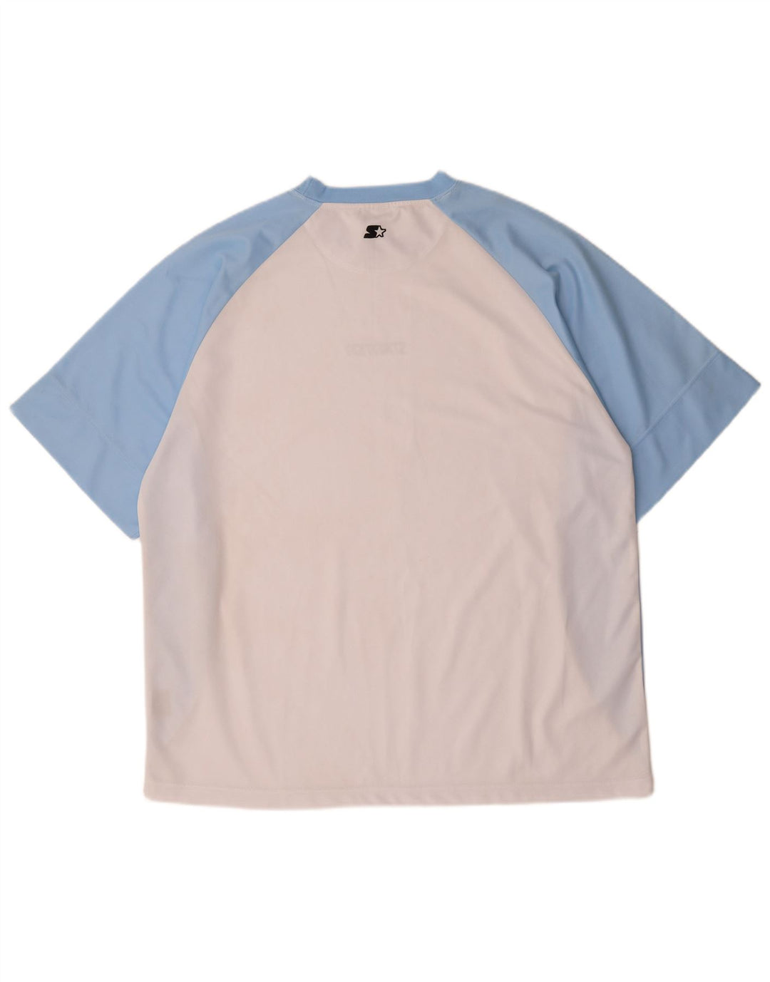 STARTER Camiseta gráfica para hombre Top 2XL Blanco Colorblock Poliéster