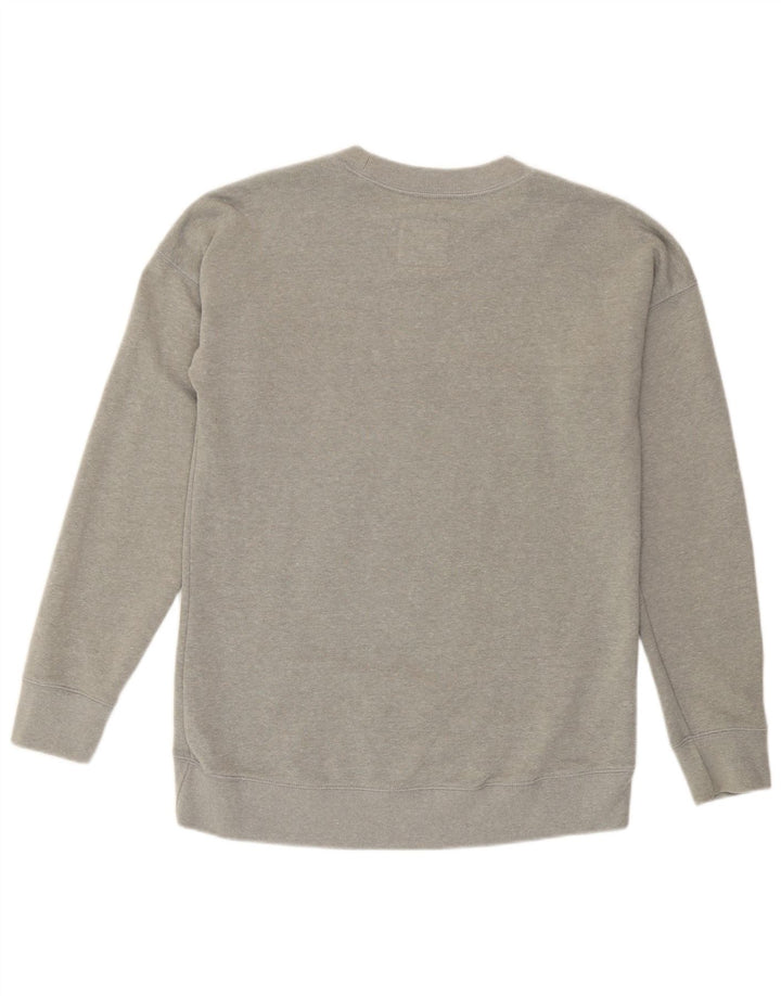 Jack Wills Sudadera de gran tamaño con gráfico para mujer, talla 8, color gris