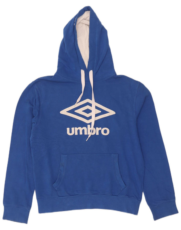 Umbro Jersey con capucha extragrande gráfico para mujer UK 10 Small Blue Cotton