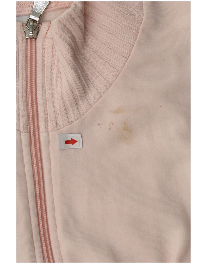 Adidas - Chaqueta de chándal para mujer, talla 40, algodón rosa medio