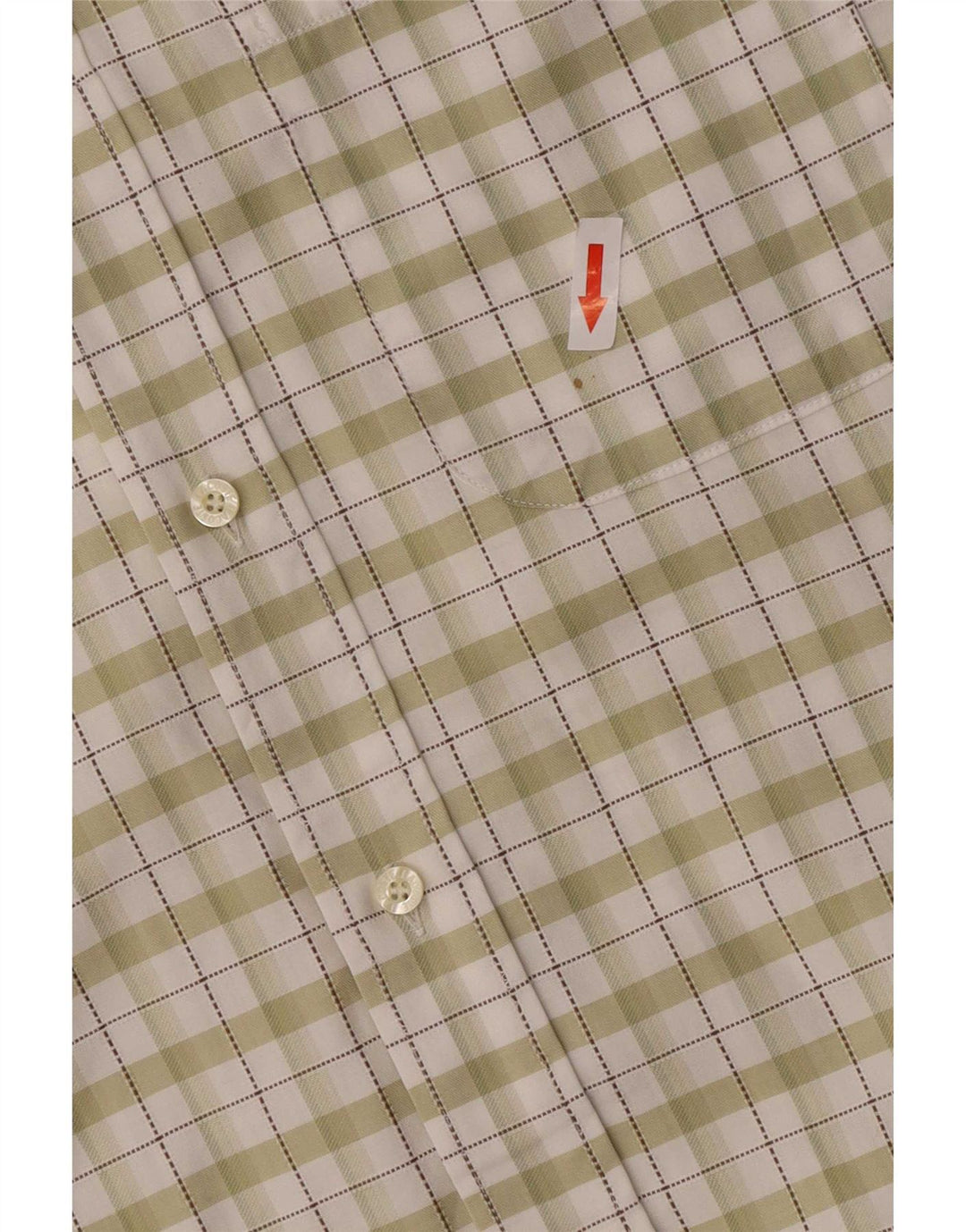 Camisa Lacoste para hombre talla 41 Algodón a cuadros verde grande