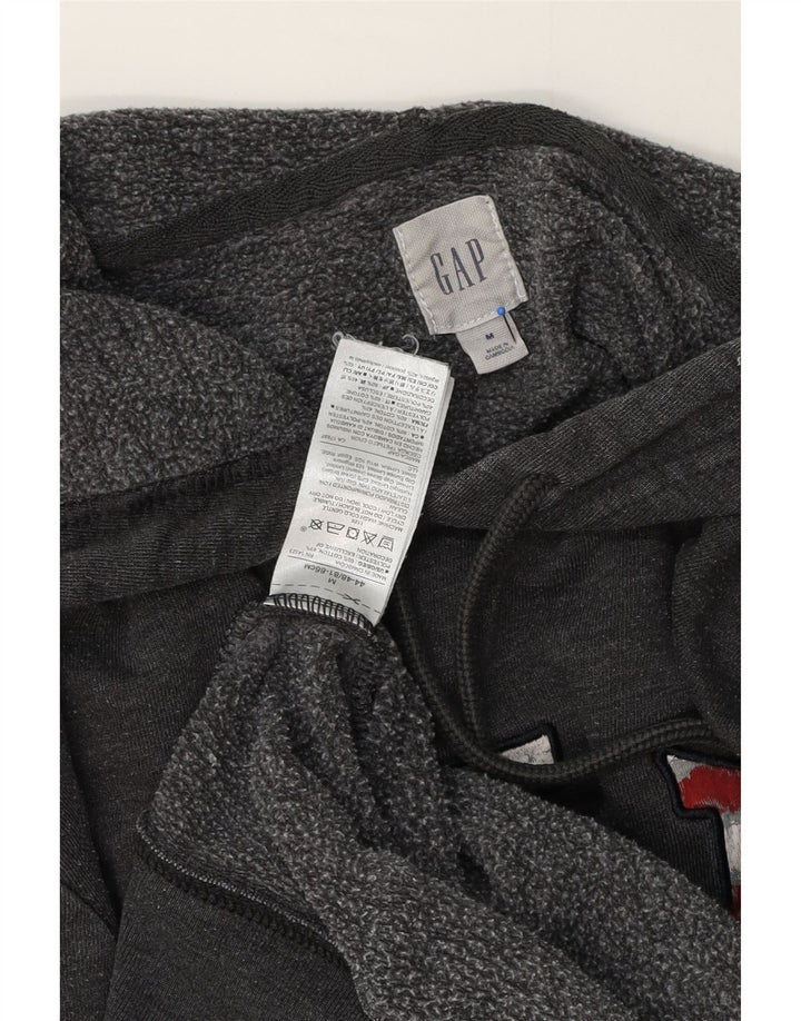 Gap Hombre Sudadera Con Capucha Gráfica Jersey De Algodón Gris Medio