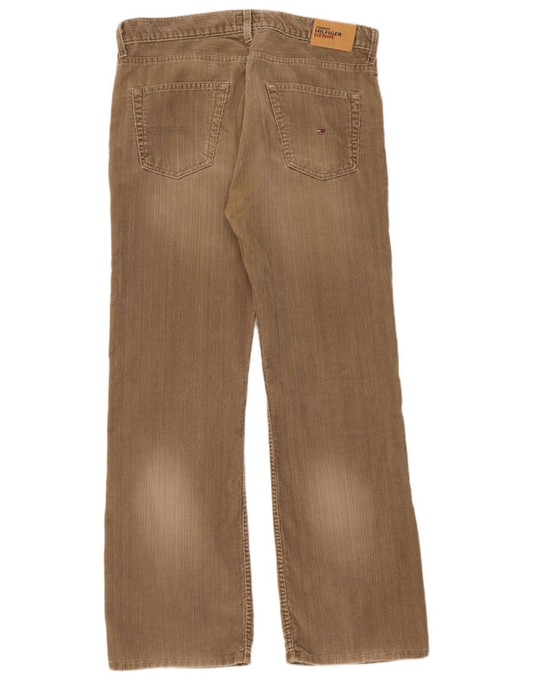 Tommy Hilfiger Pantalones De Pana Bootcut Para Mujer W34 L32 Algodón Beige
