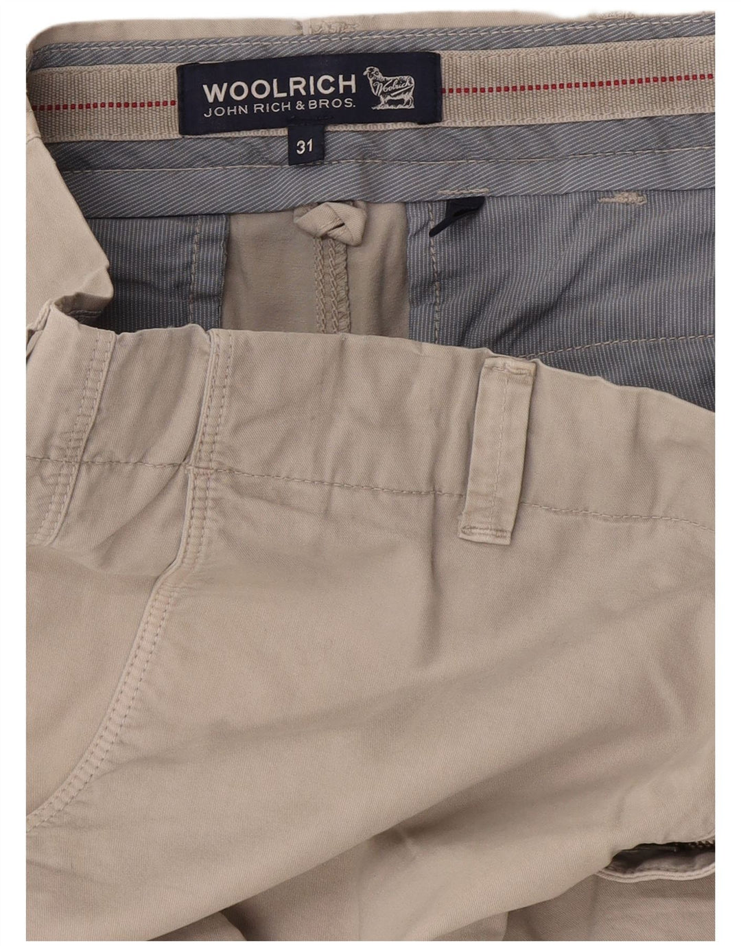 Pantalones Cortos Casuales Woolrich Mujer W31 Gris