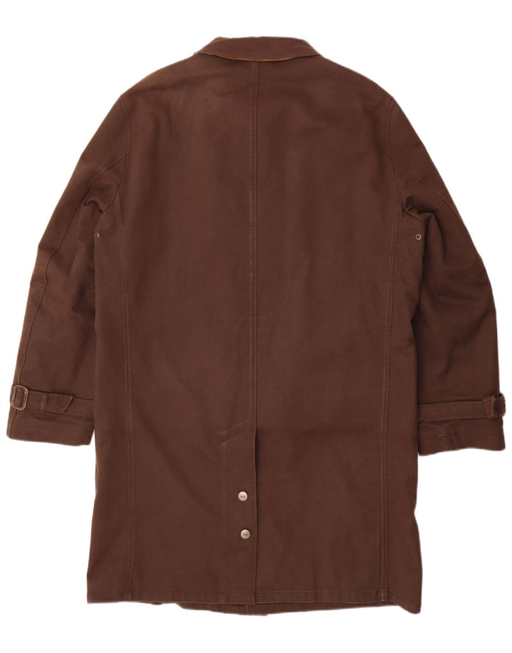 DAKS Abrigo para hombre IT 50 Grande Algodón marrón