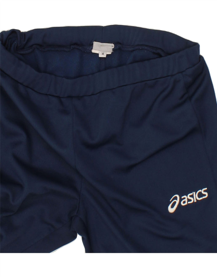 ASICS Womens Tracksuit Trousers UK 14 Medium Navy Blue Polyester Vintage Asics and Second-Hand Asics from Messina Hembry 