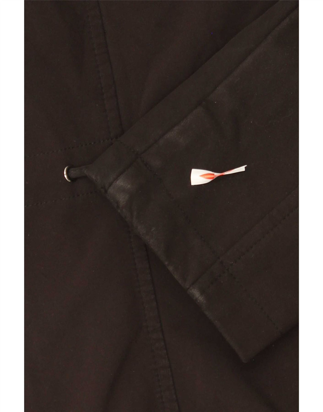 French Connection Abrigo cortavientos con capucha para mujer UK 40 Small Negro