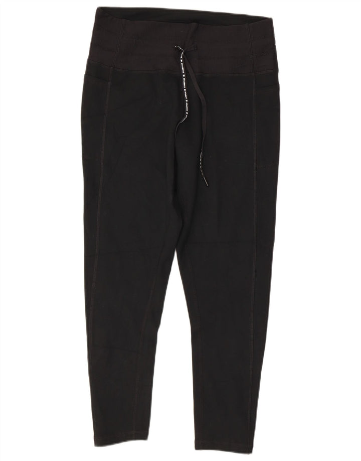 CHAMPION Leggings capri para mujer UK 44 Grande Poliéster negro