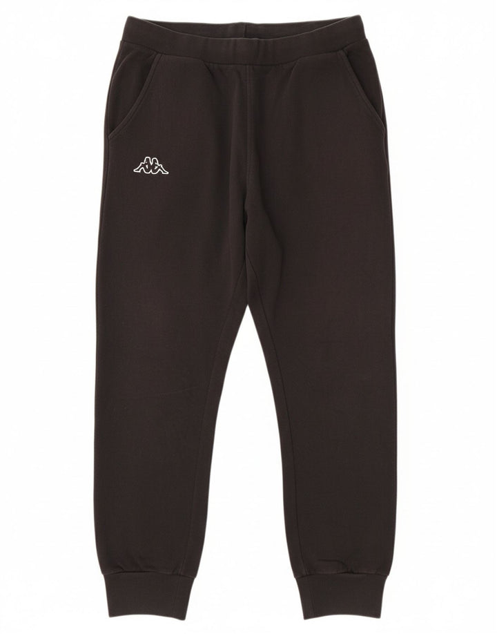 KAPPA Womens Tracksuit Trousers Joggers UK 10 Small  Black