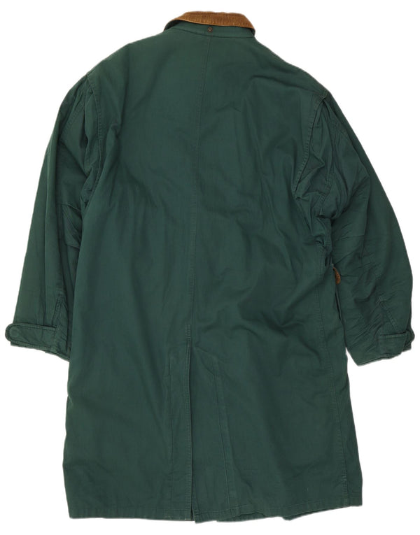 Abrigo Ciao para hombre UK 40 Algodón color block verde grande