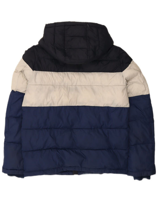 Tommy Hilfiger Chaqueta acolchada con capucha para hombre UK 36 Small Multicolor Nylon