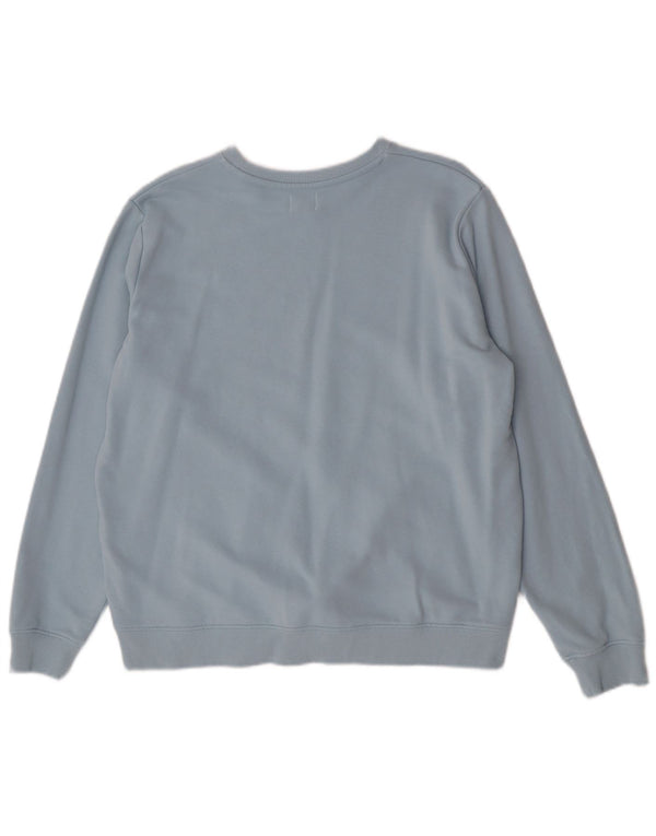 Wrangler Sudadera gráfica para mujer, jersey UK 46, algodón azul grande