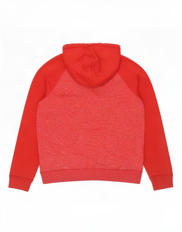 Hollister Hombre Sudadera Con Capucha Gráfica Jersey De Algodón Moteado Rojo Medio