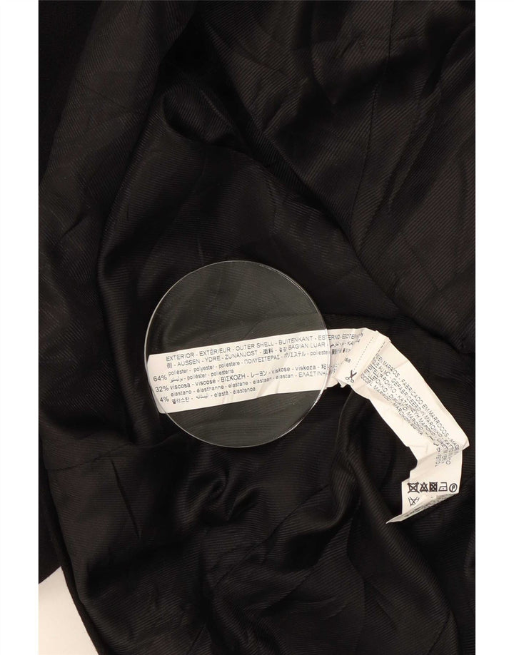 Zara Chaqueta Blazer De Doble Botonadura Para Mujer UK 44 Grande Poliéster Negro