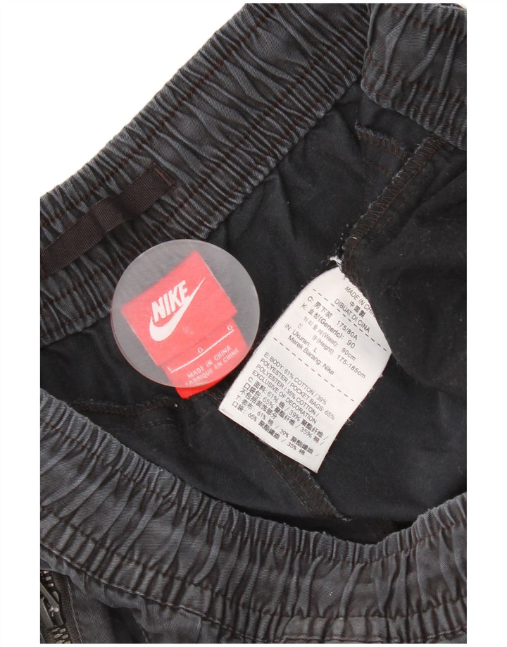 Nike - Pantalones de chándal para hombre, talla grande, color negro, algodón