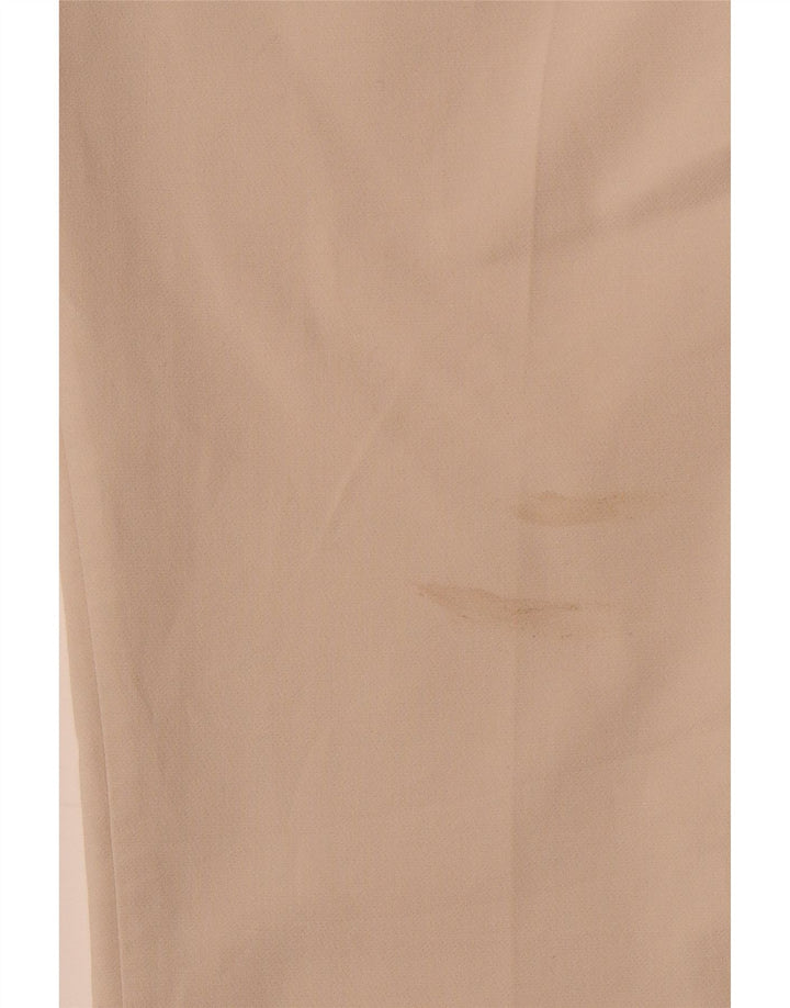 ZARA Mujer Pantalón Chino Tapered XS W24 L26 Algodón Beige