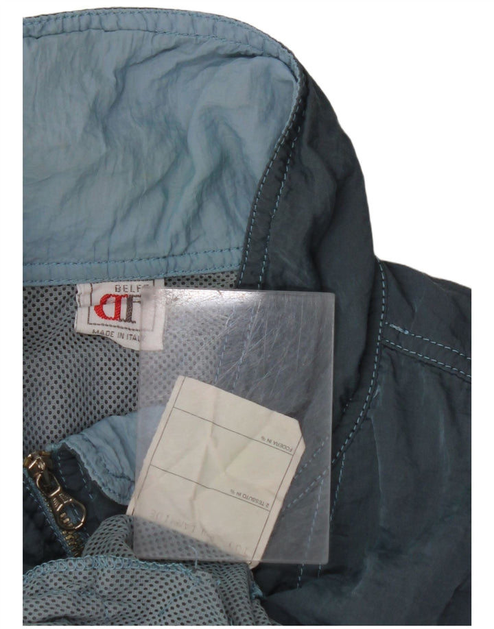 BELFE Chaqueta superior de chándal para hombre ES 38 Azul medio Poliamida con bloques de color