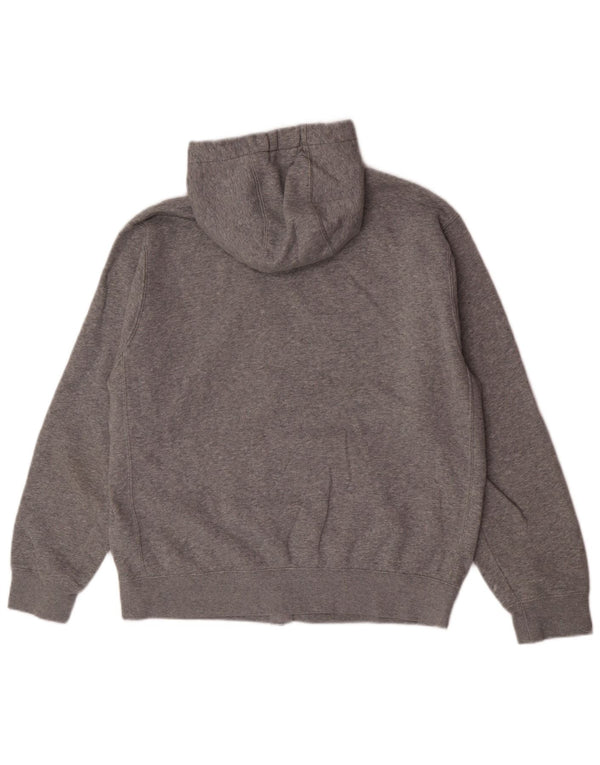 Nike - Sudadera con capucha y cremallera para hombre, color gris medio, algodón deportivo