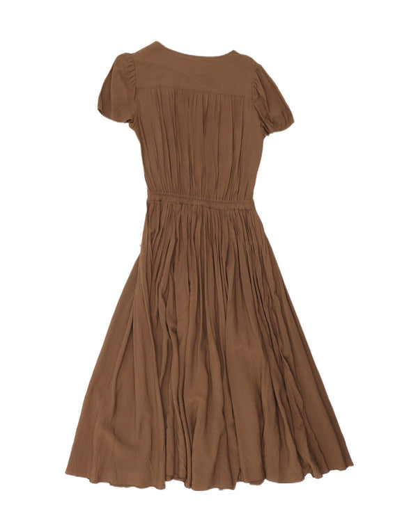 La Madeleine Maxi Vestido para Mujer Reino Unido 44 Grande Marrón