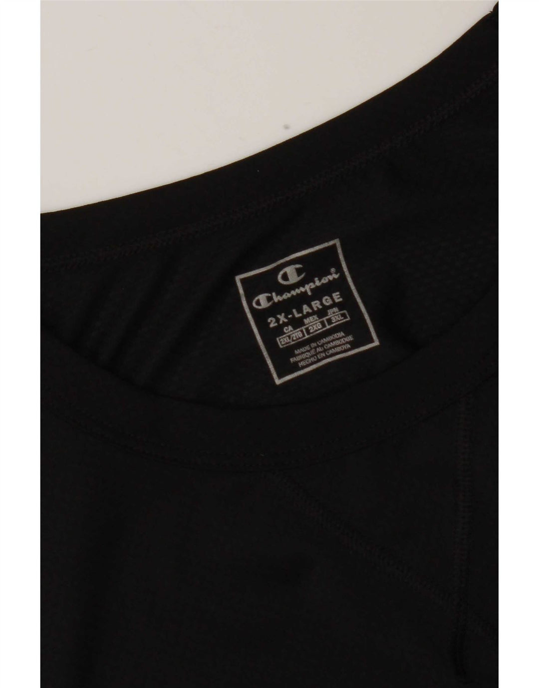 Champion Camiseta Hombre Top 2XL Negro