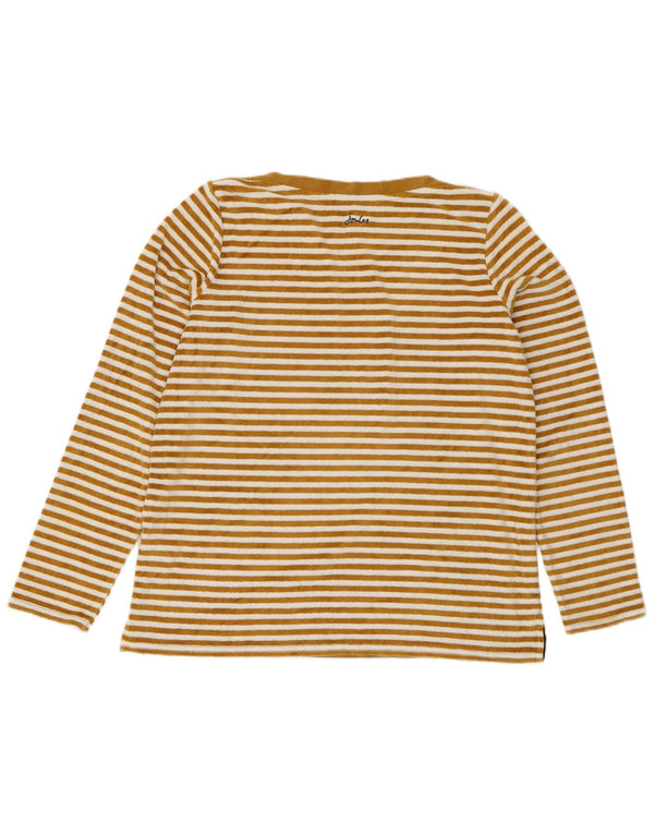 JOULES Top de mujer de manga larga UK 42 Algodón a rayas beige medio
