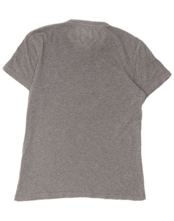 Tommy Hilfiger Camiseta para hombre Top Small de algodón moteado gris